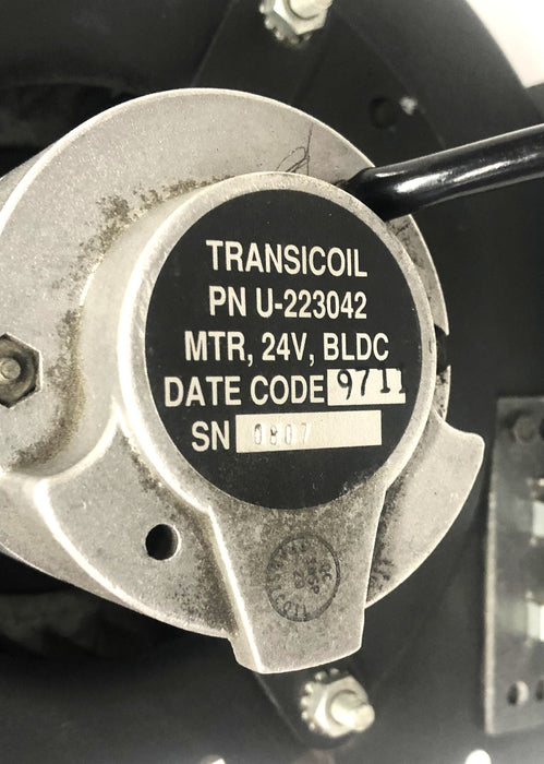 Transicoil 24V MTR BLDC Heater Blower Fan And Motor Assembly 82-45440-001UP USED