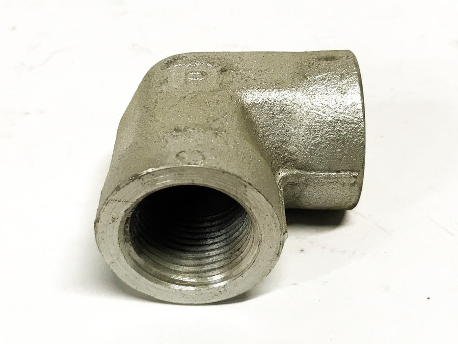 Parker 3/4 inch Female Galvanized Steel 90-degree Pipe Elbow [Lot of 2] NOS