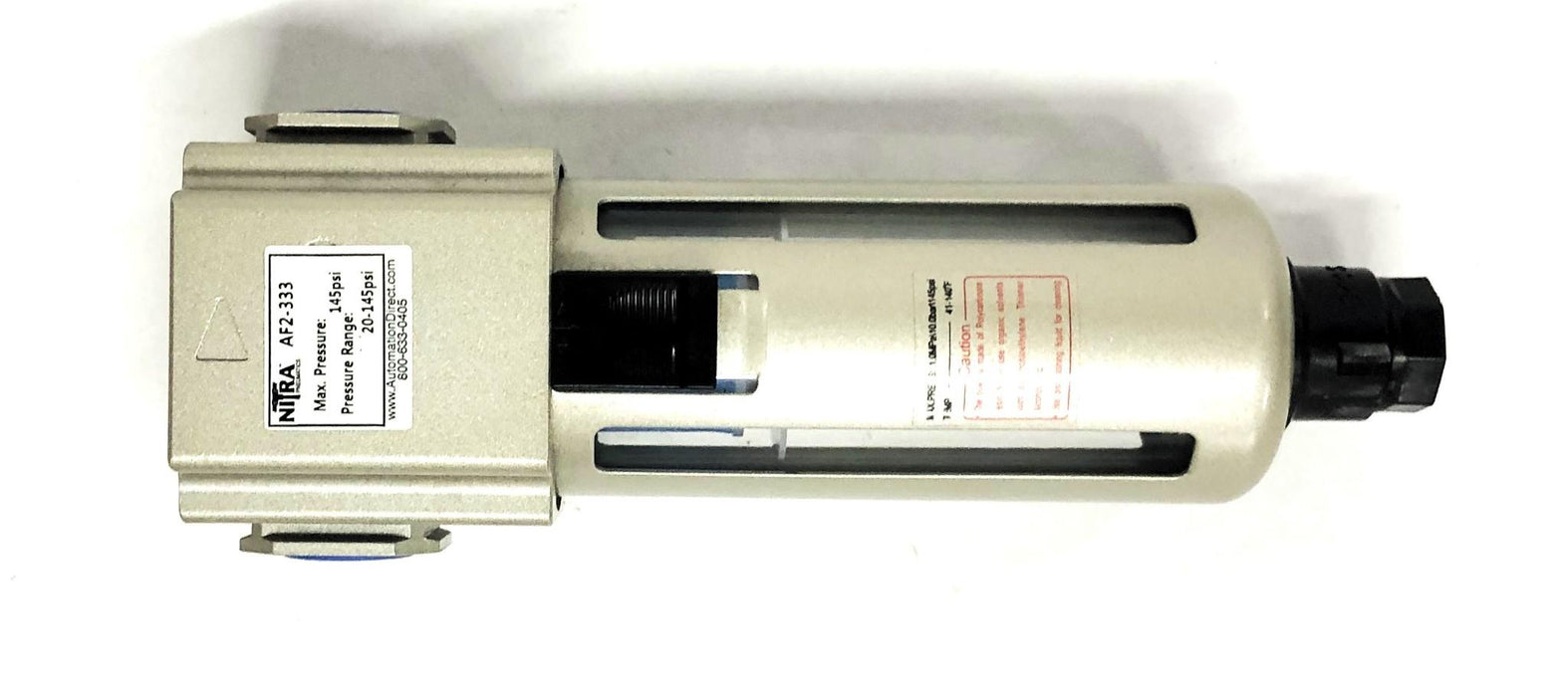 Automation Direct Nitra 300 Series 3/8NPT Polycarbonate Bowl Filter AF2-333 NOS