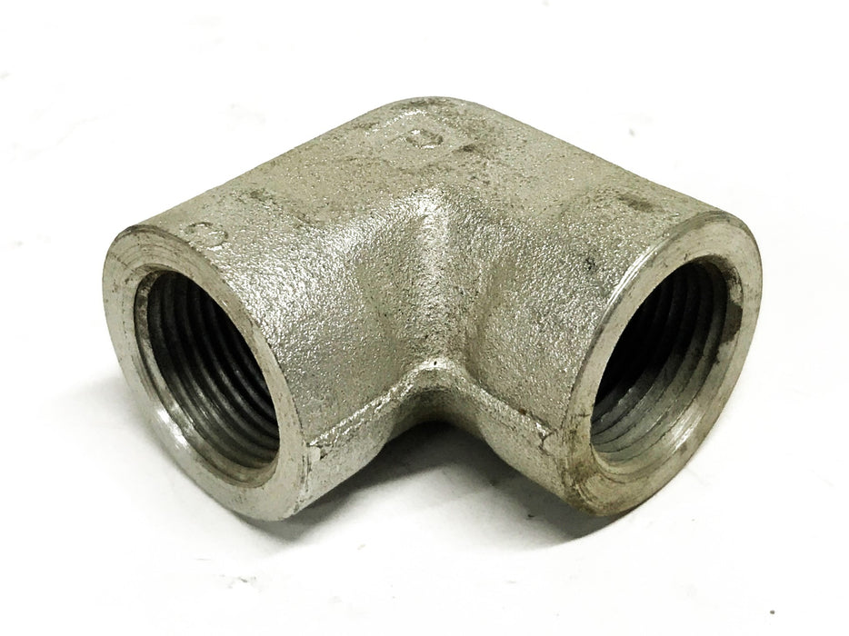 Parker 3/4 inch Female Galvanized Steel 90-degree Pipe Elbow [Lot of 3] NOS