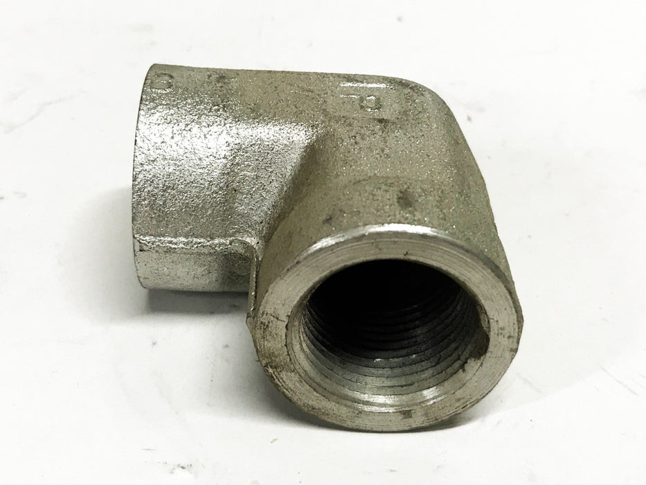 Parker 3/4 inch Female Galvanized Steel 90-degree Pipe Elbow [Lot of 2] NOS