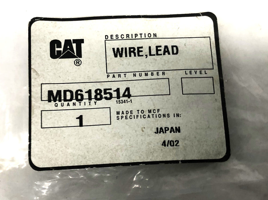 CAT/Caterpillar Lead Wire MD618514 NOS