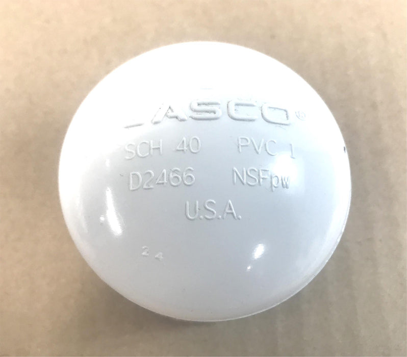 LASCO 2" Slip Cap SCH 40 PVC-1 D2466 NSFpw 22FJ37 [Lot of 9] NOS