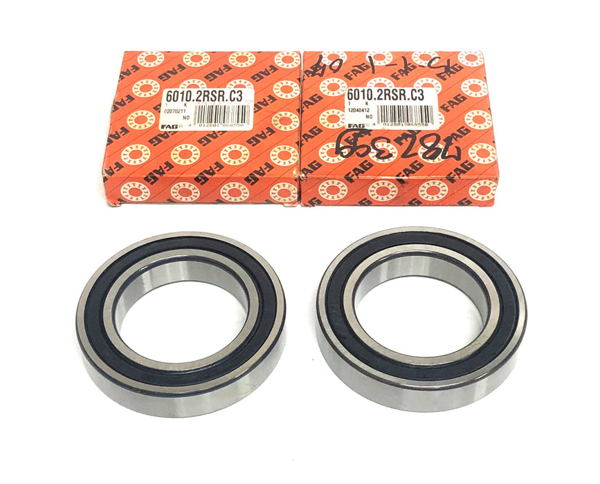FAG Ball Bearing 6010.2RSR.C3 [Lot of 2] NOS