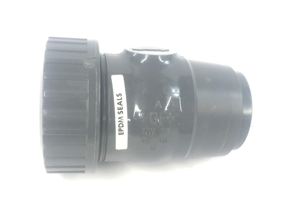 Georg Fisher PVC NW32 Da 40 1-1/4" Ball Check Valve ND 10 NOS