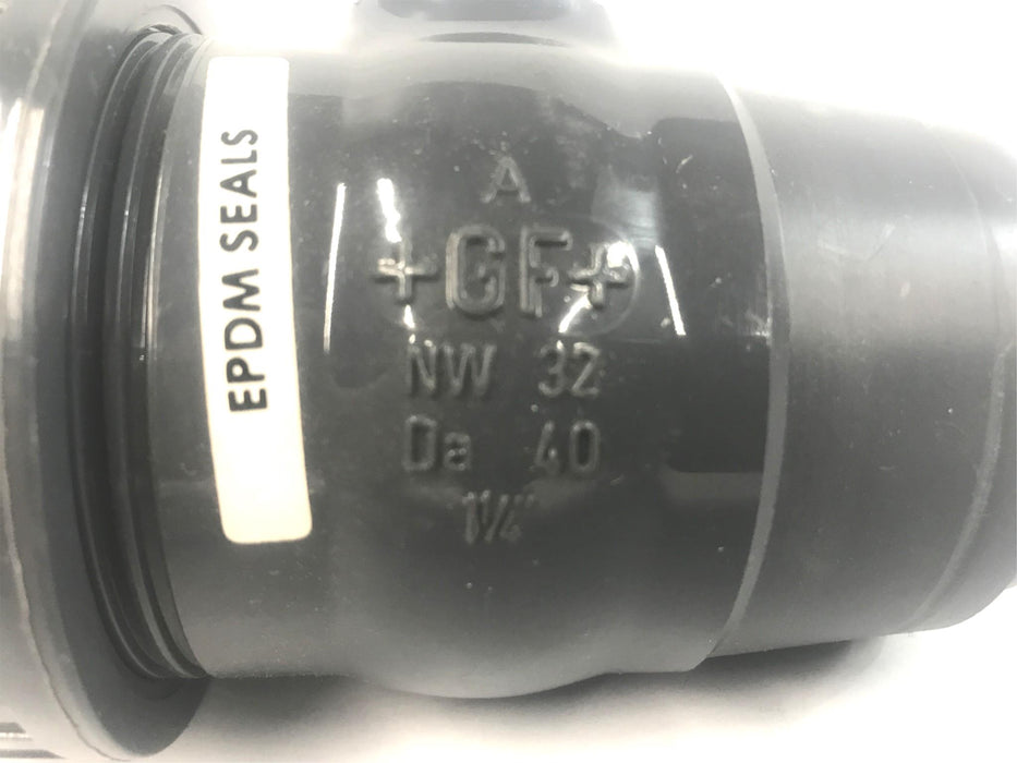 Georg Fisher PVC NW32 Da 40 1-1/4" Ball Check Valve ND 10 NOS