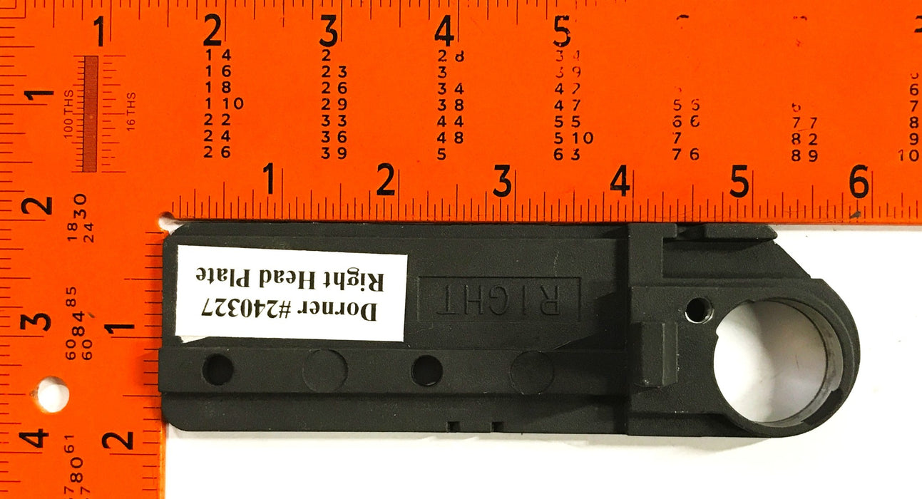 Dorner Conveyor Belt 2200 Series Head Plate (Right) 240326 NOS
