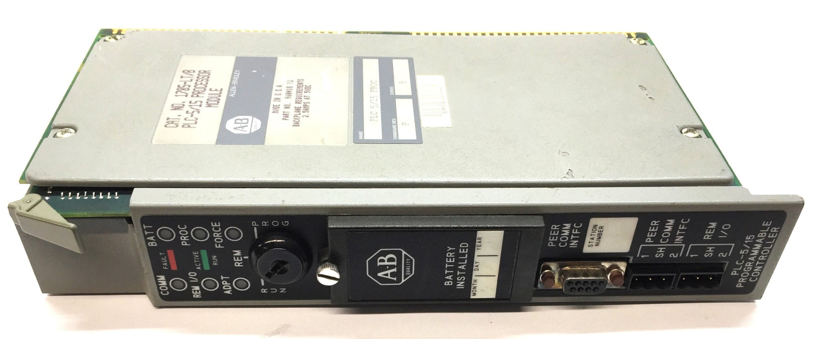 Allen-Bradley PLC-5/15 Processor Module 1785-LT/B Firmware Revision.P/Ser.B USED