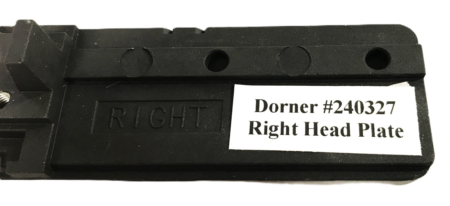 Dorner Conveyor Belt 2200 Series Head Plate (Right) 240326 NOS
