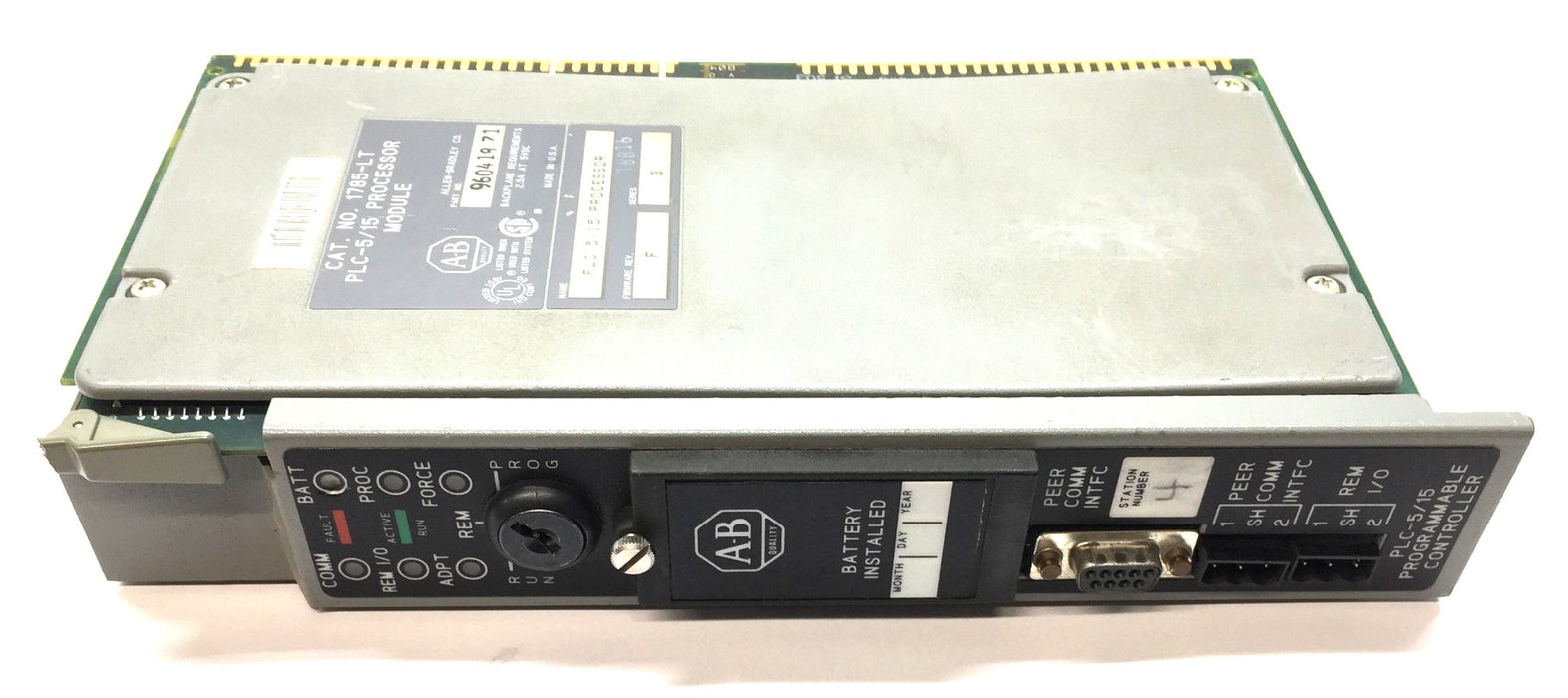 Allen-Bradley PLC-5/15 Processor Module 1785-LT Firmware Revision.F/Ser.B USED