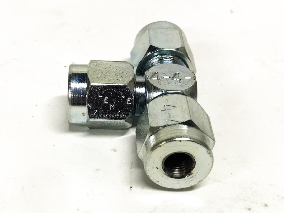 Lenz 1/4 inch Female Compression Tee Coupler [Lot of 2] NOS