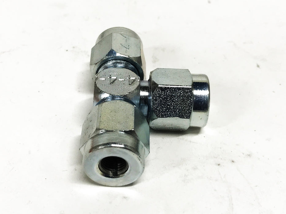 Lenz 1/4 inch Female Compression Tee Coupler [Lot of 3] NOS