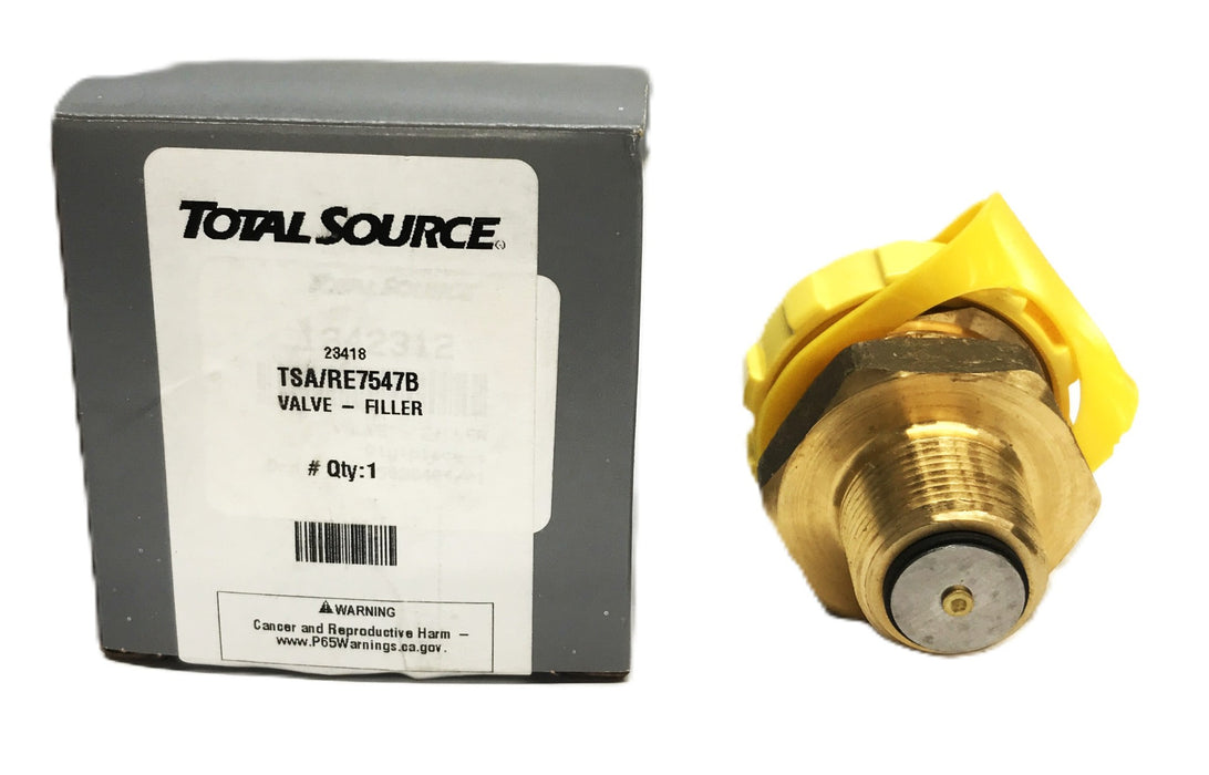 Total Source Forklift Rego Filler Valve RE7547B NOS