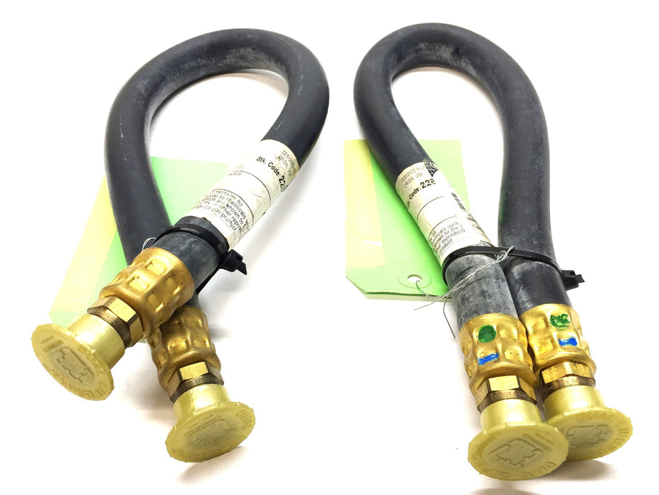 Tectran 24" x 1/2" Brake Chamber Hose 3/8" Dual Swivel 682466 [Lot of 2] NOS