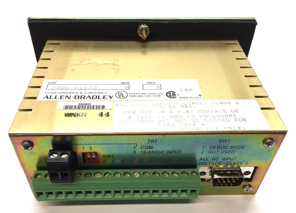 Allen-Bradley Dataliner Operator Interface 2706-D11J2 Ser.B/Rev.A NOS