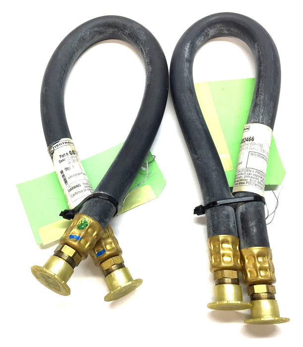 Tectran 24" x 1/2" Brake Chamber Hose 3/8" Dual Swivel 682466 [Lot of 2] NOS