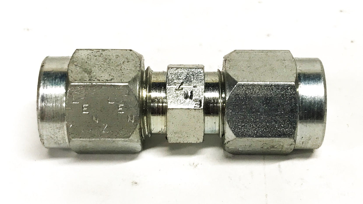Lenz 1/4 inch Tube Compression Union Coupler [Lot of 5] NOS