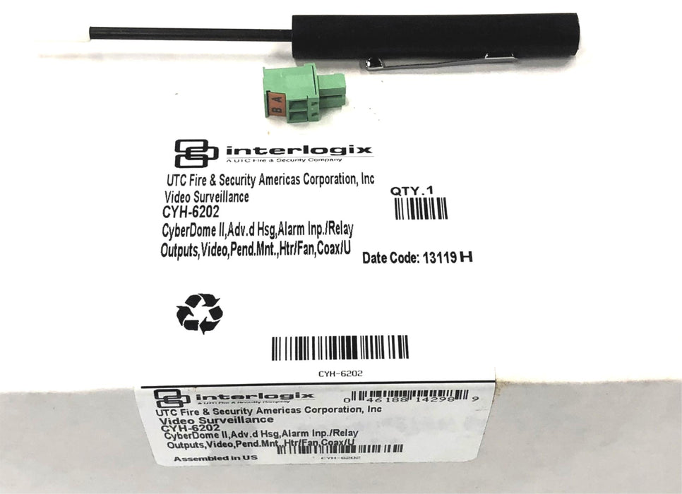 Interlogix CyberDome II Camera Housing CYH-6202 NOS