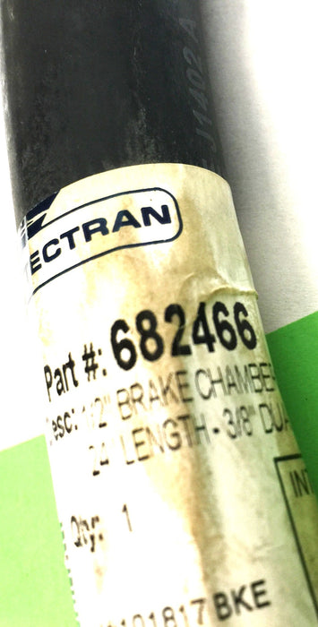 Tectran 24" x 1/2" Brake Chamber Hose 3/8" Dual Swivel 682466 [Lot of 2] NOS