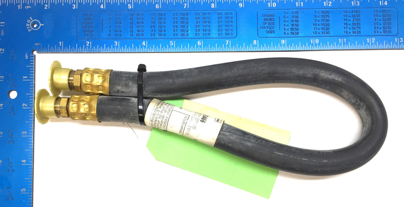 Tectran 24" x 1/2" Brake Chamber Hose 3/8" Dual Swivel 682466 [Lot of 2] NOS
