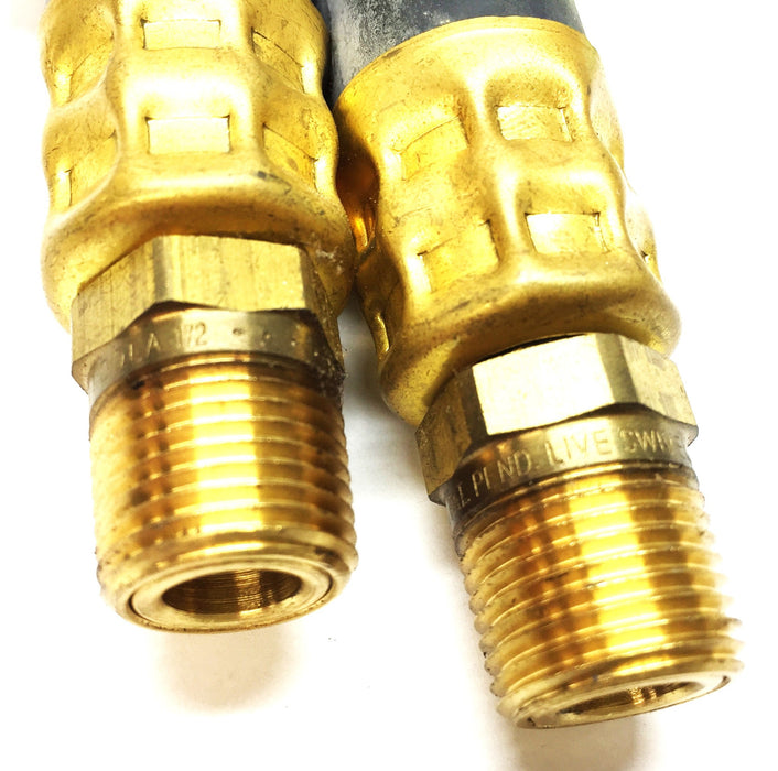 Tectran 24" x 1/2" Brake Chamber Hose 3/8" Dual Swivel 682466 [Lot of 2] NOS
