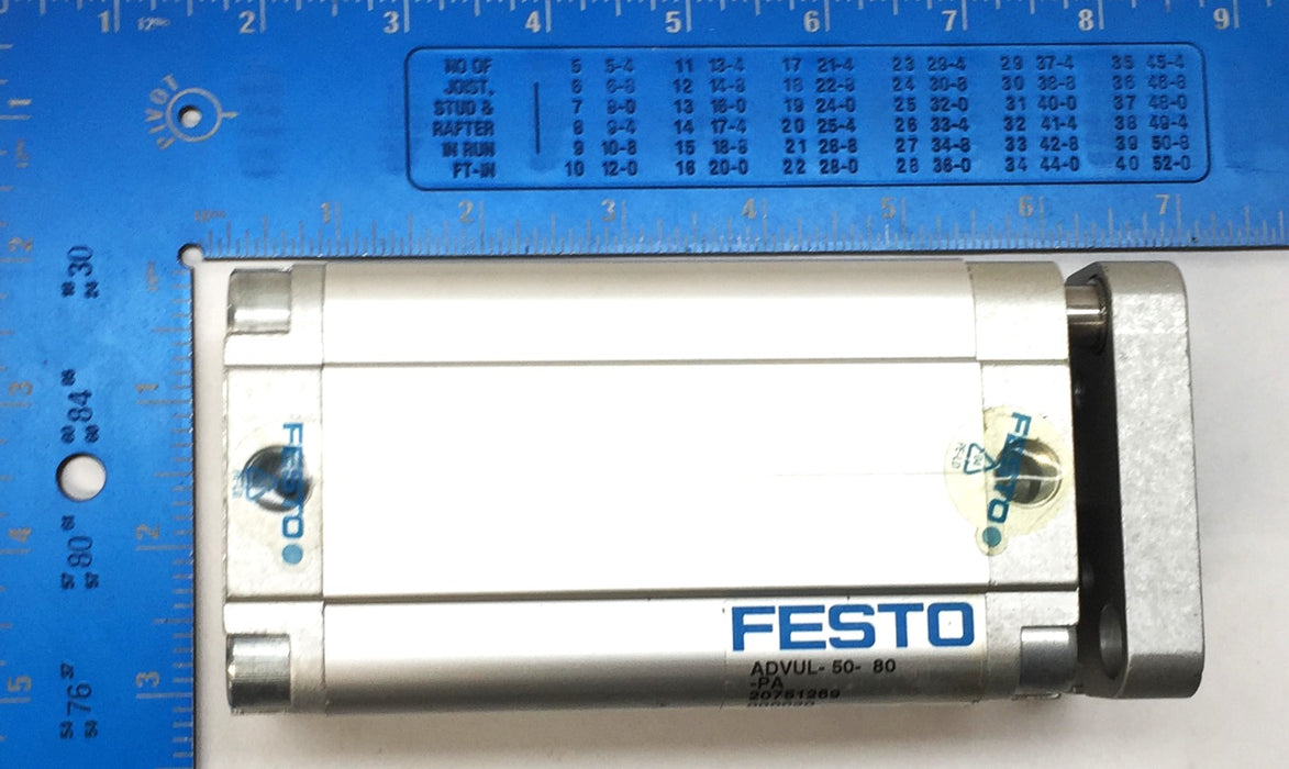 Festo Pneumatic Air Cylinder ADVUL-50-80-PA NOS