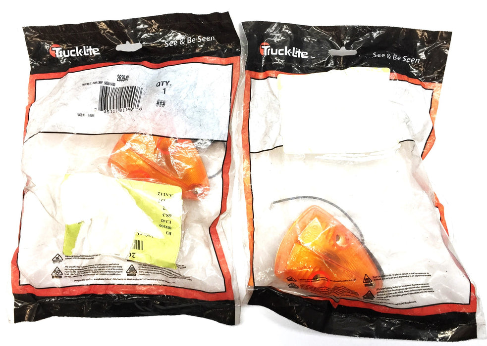 Truck-Lite Amber Cat-Eye Light Assembly 26354Y [Lot of 2] NOS