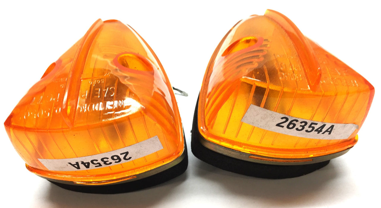 Truck-Lite Amber Cat-Eye Light Assembly 26354Y [Lot of 2] NOS