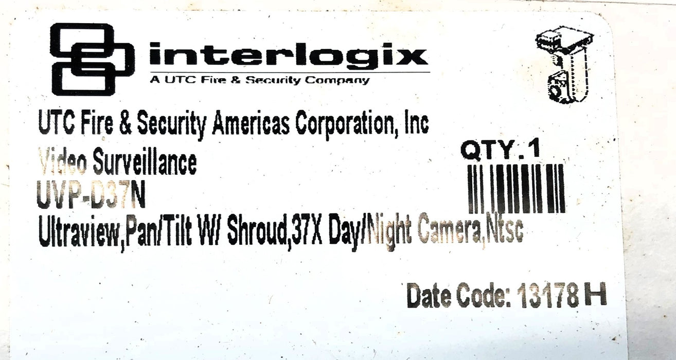 Interlogix 37X Day/Night Camera (No Shroud/Dome) UVP-D37N NOS