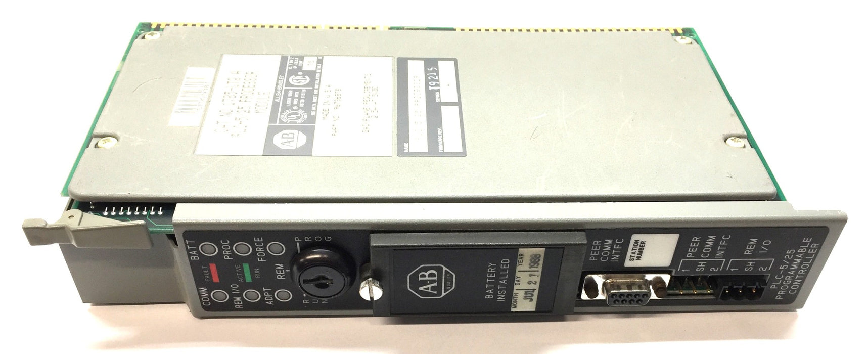 Allen-Bradley PLC-5/25 Processor Module 1785-LT (96736878) Firm Rev.L/Ser.A USED