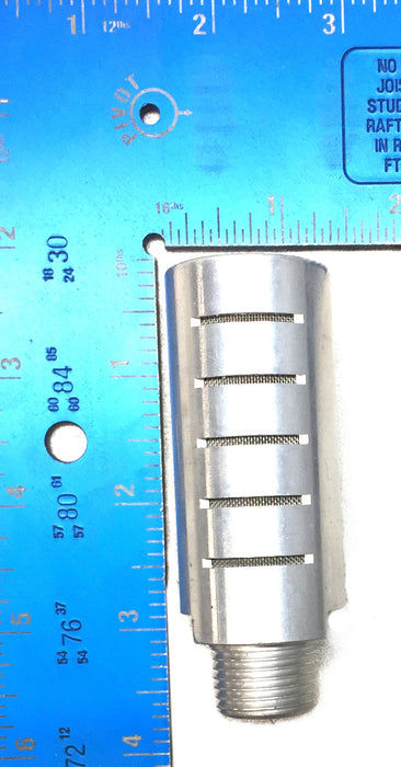Unbranded Super Quiet Flow HD 1/2" NPT Metal Silencer Muffler ASQF-6M NOS