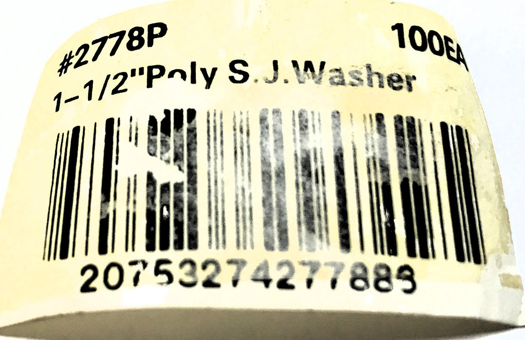 Unbranded 1-1/2" Slip Joint Washer 2778P [Lot of 100] NOS