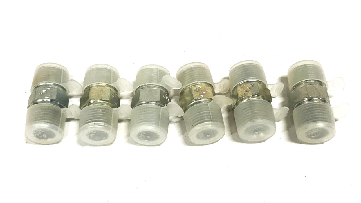 Lenz 3/8 inch Male NPT Steel Nipple Coupling [Lot of 6] NOS
