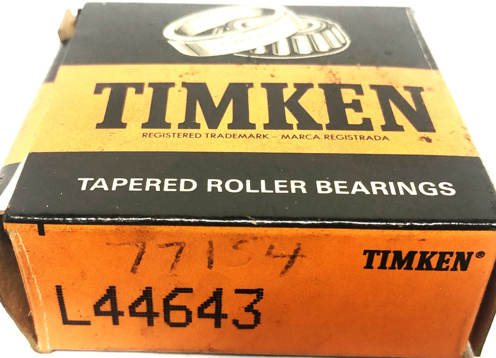 Timken Tapered Roller Bearing L44643 [Lot of 2] NOS