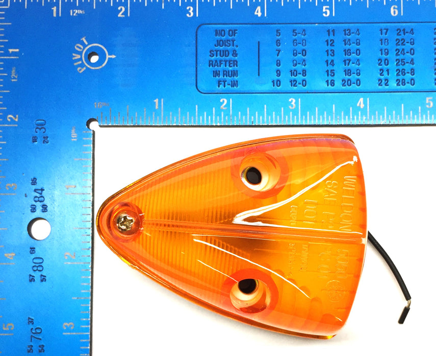Truck-Lite Amber Cat-Eye Light Assembly 26354Y [Lot of 3] NOS