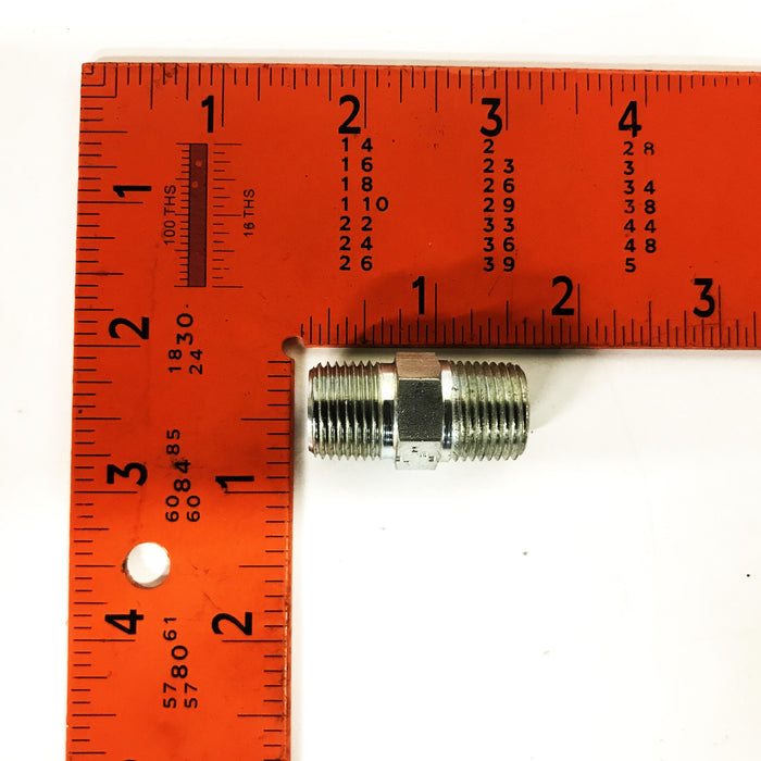 Lenz 3/8 inch Male NPT Steel Nipple Coupling [Lot of 6] NOS