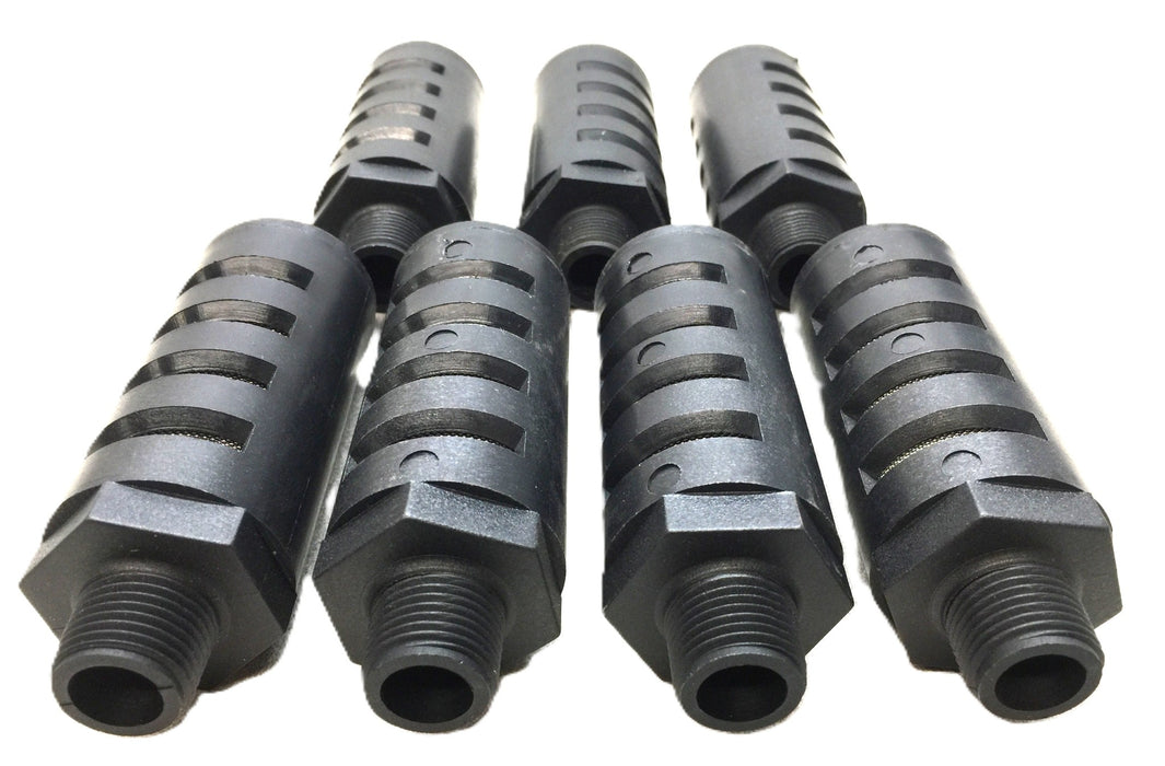 SQF 5/8" NPT Black Plastic Pneumatic Silencer Muffler [Lot of 7] NOS