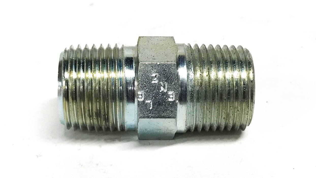 Lenz 3/8 inch Male NPT Steel Nipple Coupling [Lot of 6] NOS