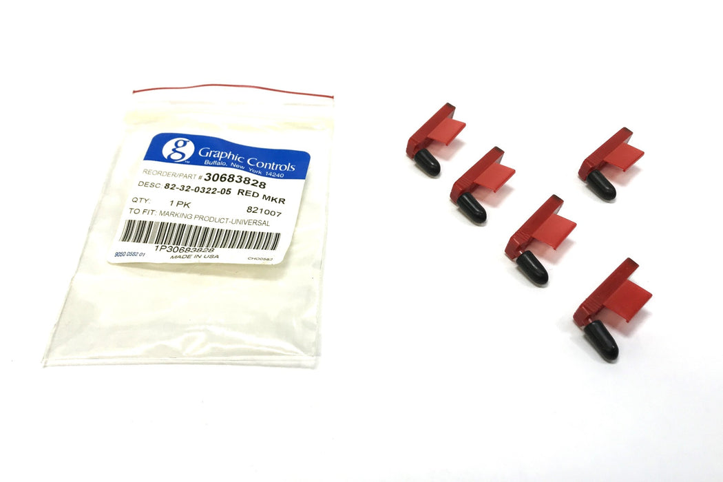 Graphic Controls Pack of (5) Chart Recording Pen 82-32-0322-05 (30683828) NOS