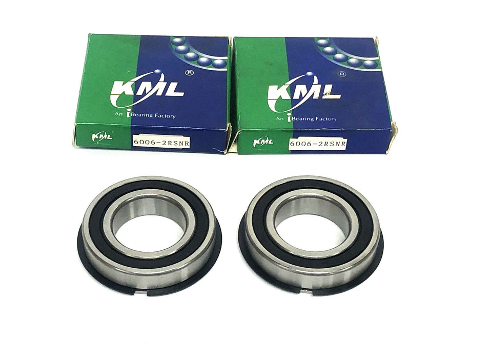 KML/HBC Ball Bearing With Snap Ring 6006-2RSNR [Lot of 2] NOS
