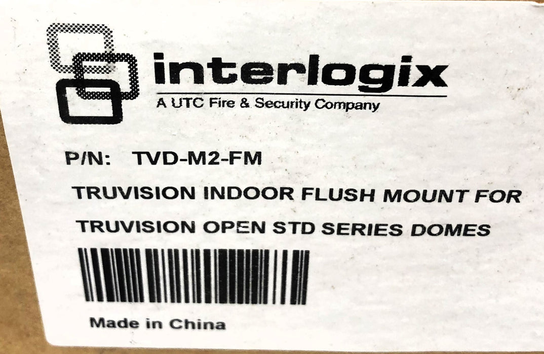 Interlogix truVision Indoor Flush Mount TVD-M2-FM [Lot of 2] NOS