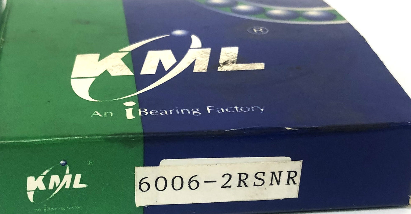 KML/HBC Ball Bearing With Snap Ring 6006-2RSNR [Lot of 2] NOS