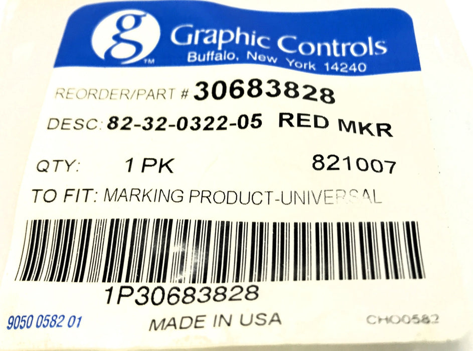 Graphic Controls Pack of (5) Chart Recording Pen 82-32-0322-05 (30683828) NOS