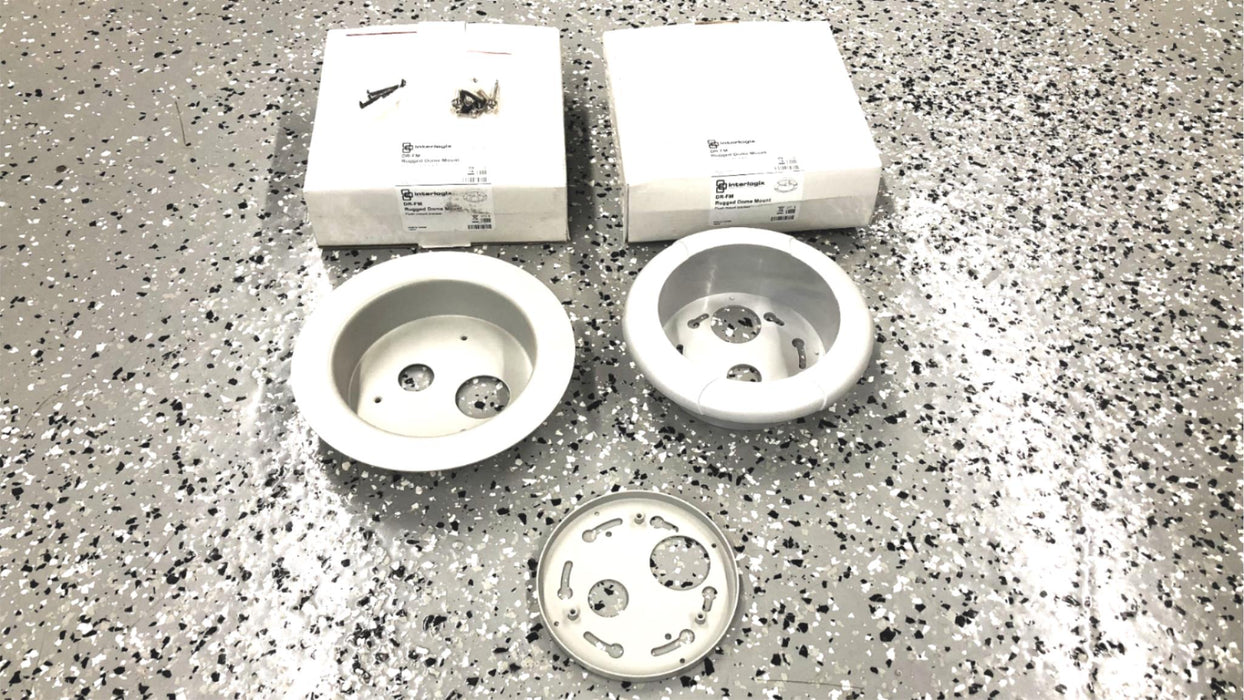 Interlogix Rugged Dome Flush Mount Bracket DR-FM [Lot of 2] NOS