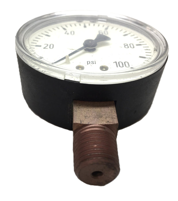 Wika 0-100psi Pressure Gauge 9/16" Male Thread USED