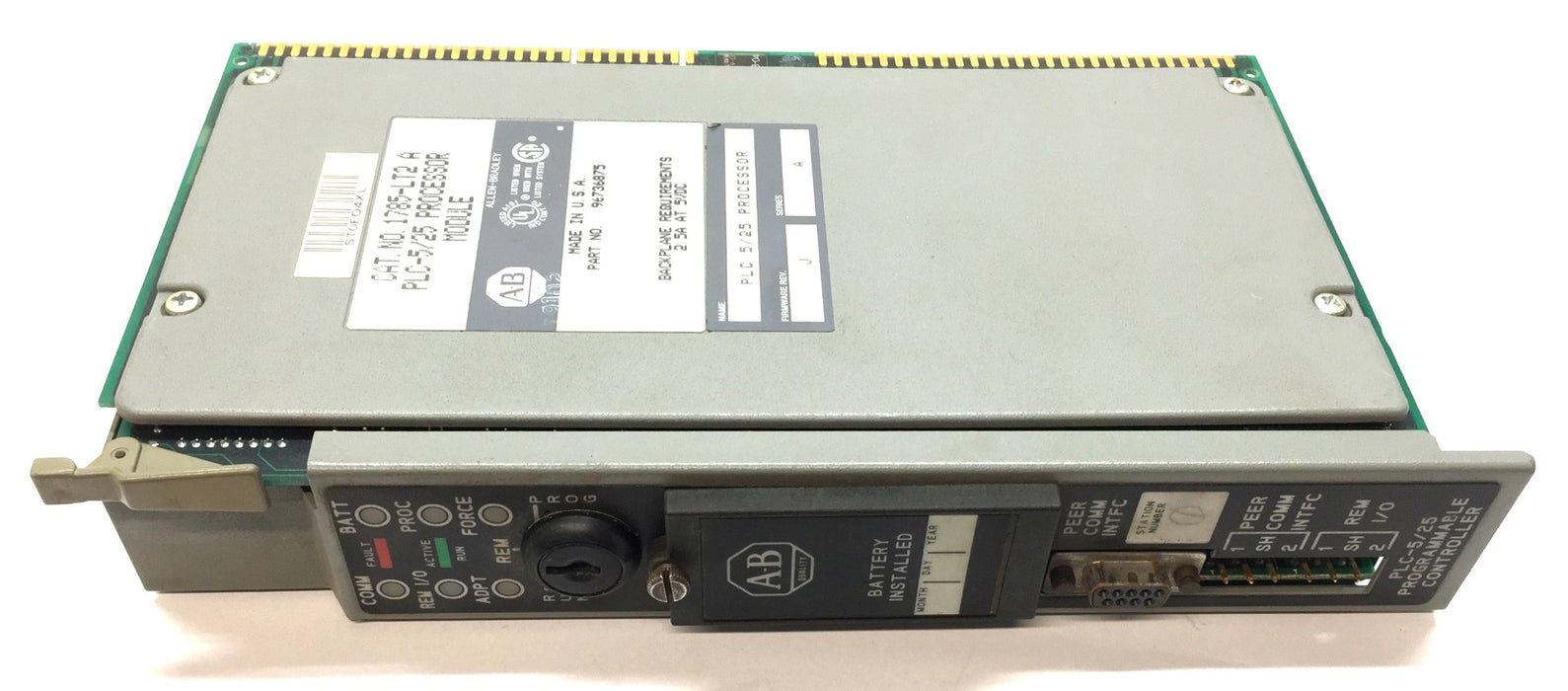 Allen-Bradley PLC-5/25 Processor Module 1785-LT2 Ser.A Firm Rev.J (96736875)USED