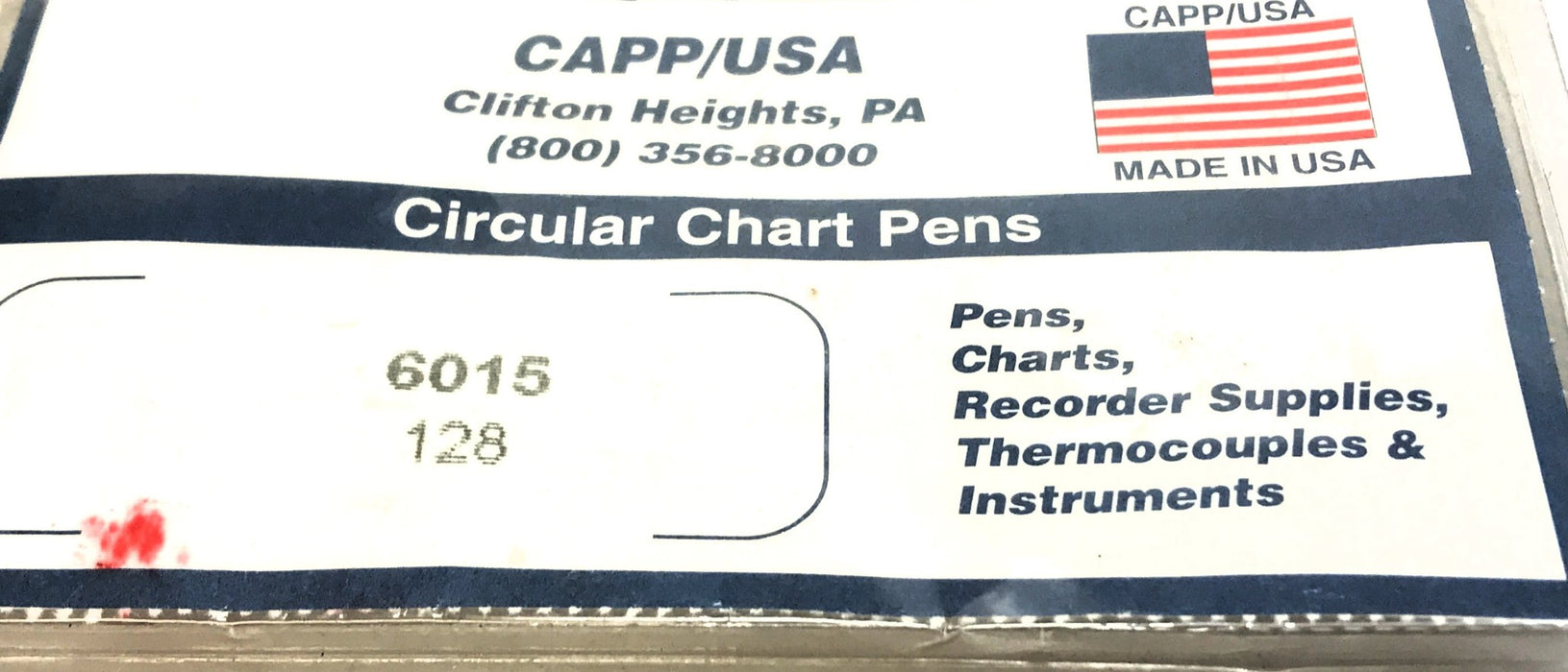 CAPP/USA (pack of 3) Circular Chart Pen 6015 (128) NOS