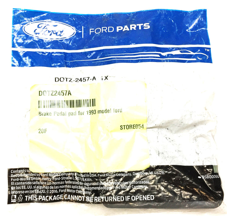 Ford Motor Company/BW Air Brake Pedal Pad D0TZ2457A NOS