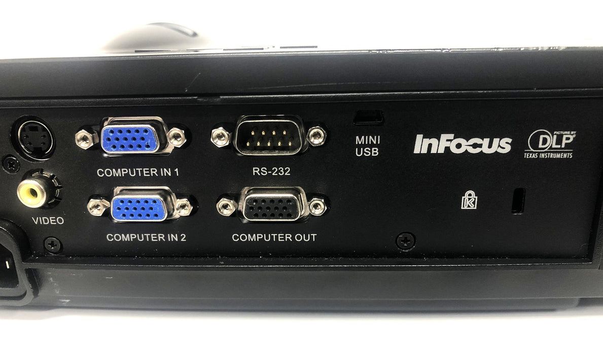 InFocus DLP Projector IN112 No Power Cord USED