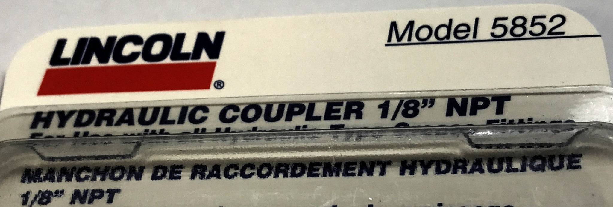 Lincoln 1/8" NPT Hydraulic Coupler 5852 [Lot of 3] NOS